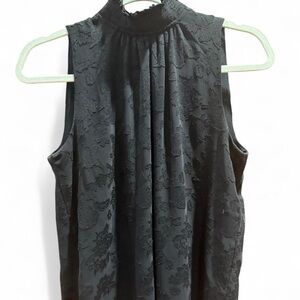 Loft Black Floral Lace Blouse